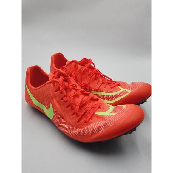 Men\'s 9 Nike Ja Fly 4 Track and Field Spikes Crimson Barely Volt DR2741-601